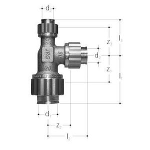 Bild von JRG Sanipex T-Stück 12-20,d-d-d 20 - 20 - 20(mm), , Art.Nr. : 5470.020 - neu