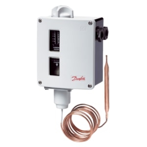 Picture of Danfoss - RT107 Thermostat, 70 - 150°C, Kap. 3 m, SPDT, IP66, Art.Nr. : 017-513966