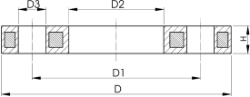 Bild von +GF+ Flansche PP-Stahl, d mm: 20, Art.Nr.: 727700206