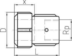 Picture of +GF+ PRIMOFIT Übergangsstück mit Innengewinde verzinkt Für PE/PE-Xa-Rohr, Dimension mm: 25 x 2.3, Art.Nr.: 775212202