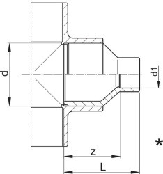 Picture of +GF+ PROGEF Standard Reduktion PN10, Grösse: 20‑16, Art.Nr.: 727910334