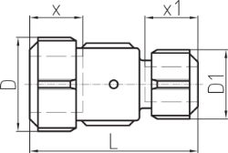 Picture of +GF+ PRIMOFIT Kupplung kurz verzinkt Reduziert für Stahlrohr, Dimension ″: 3/4" ‑ 1/2", Art.Nr.: 775102061