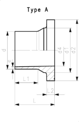 Picture of +GF+ PROGEF Standard Vorschweissbund PP-H SDR11/PN10 Kombinierte Dichtfläche: flach und gerillt, Grösse: 20, Art.Nr.: 727798706