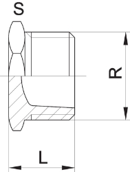 Picture of +GF+ Stopfen PVC-U R, Grösse: 3/8", Art.Nr.: 721961905