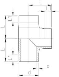 Bild von +GF+ PROGEF Standard T 90° egal SDR11/PN10, Grösse: 25, Art.Nr.: 727208507