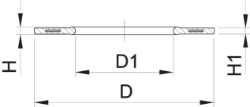 Picture of +GF+ Profil-Flanschdichtung metrisch Für Vorschweissbunde ohne Fase, d mm: 25, Art.Nr.: 748440707