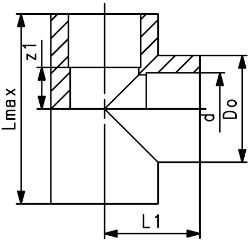 Bild von +GF+ ecoFIT T 90° egal PE80 d20-110mm, Grösse: 20, Art.Nr.: 733200106